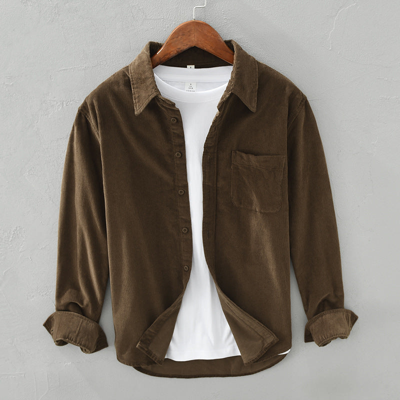 Max | Elegant retro kord overshirt för män