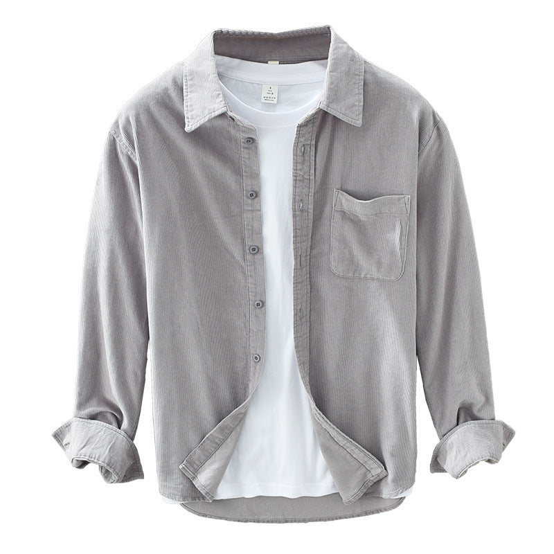 Max | Elegant retro kord overshirt för män