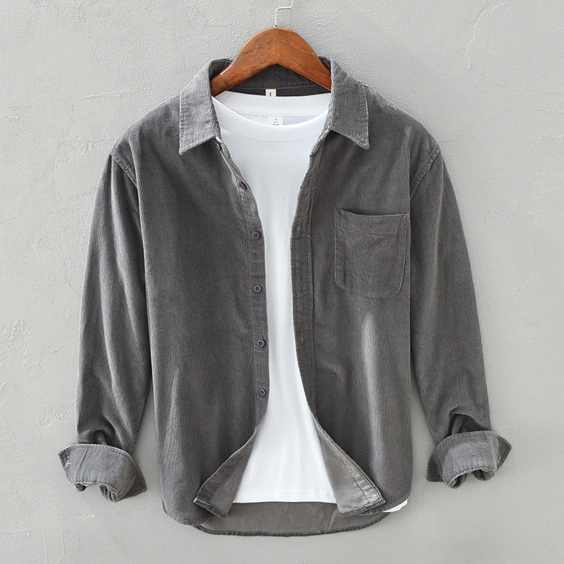 Max | Elegant retro kord overshirt för män