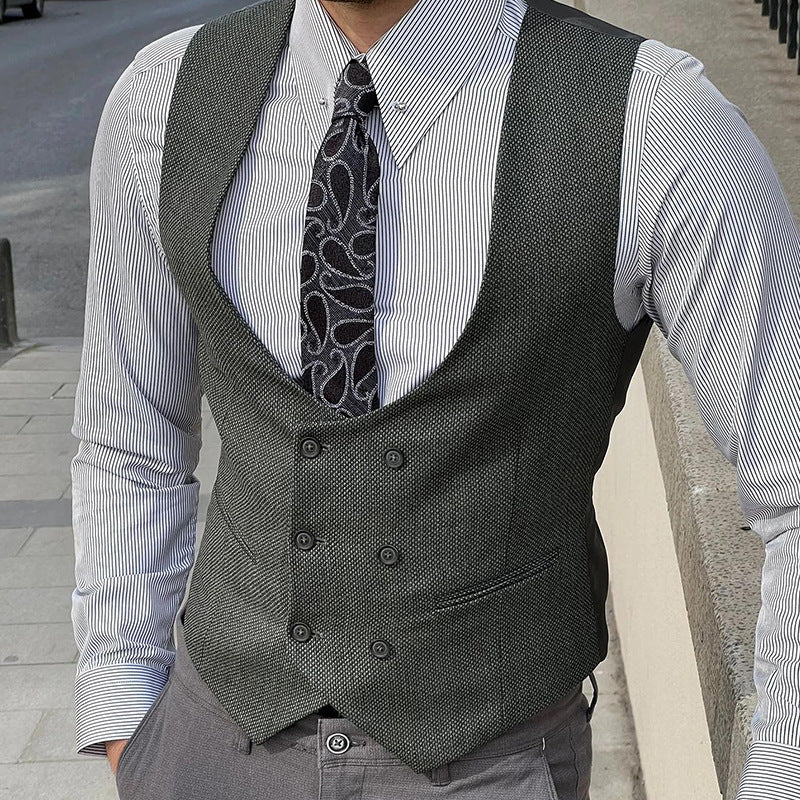 Herrväst – Slim Fit – Figursydd – Formell Stil