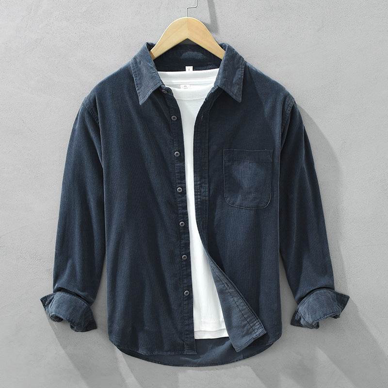 Max | Elegant retro kord overshirt för män