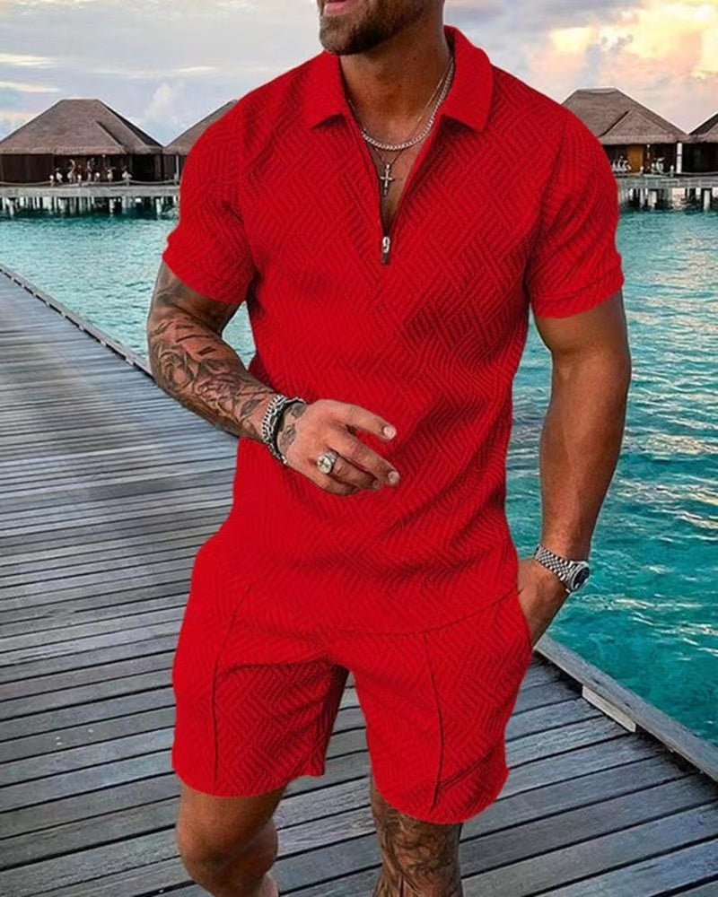 Herrskjorta Shorts Avslappnad 100% Bomull