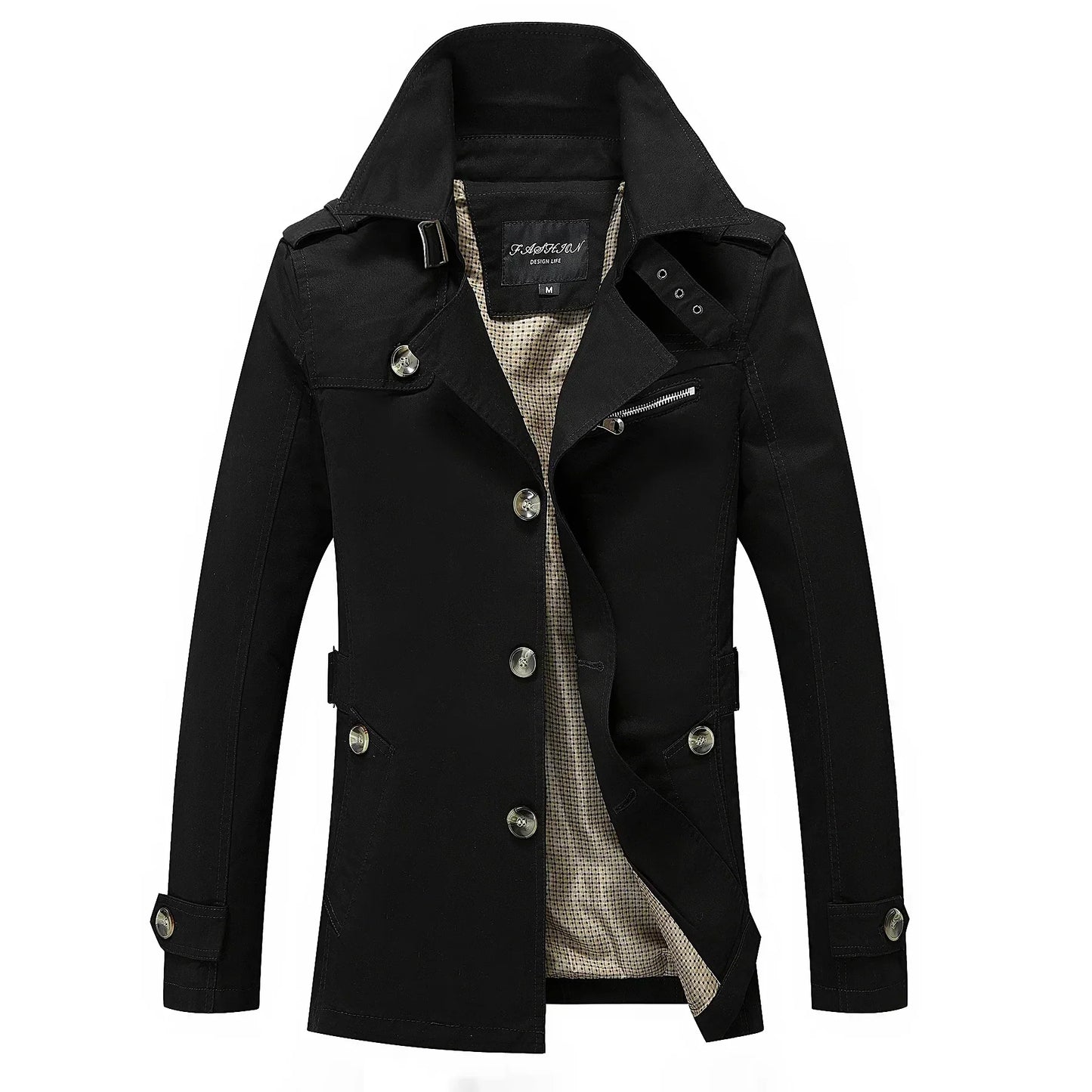 Herrar Lång Trenchcoat