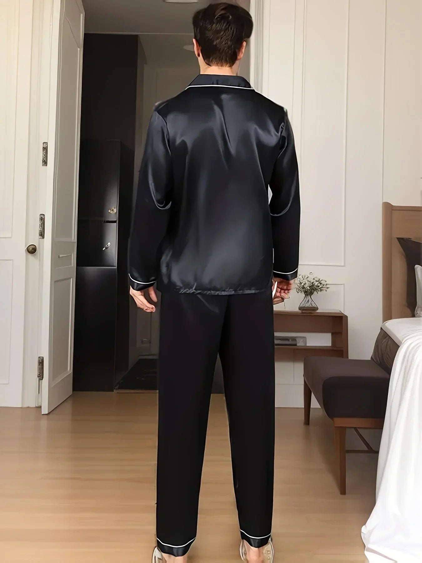Pyjamasset för män av siden och satin - Fridolf