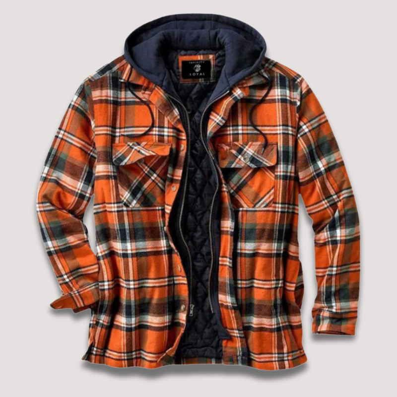 Herr – flanelljacka – klassisk värme & casual stil