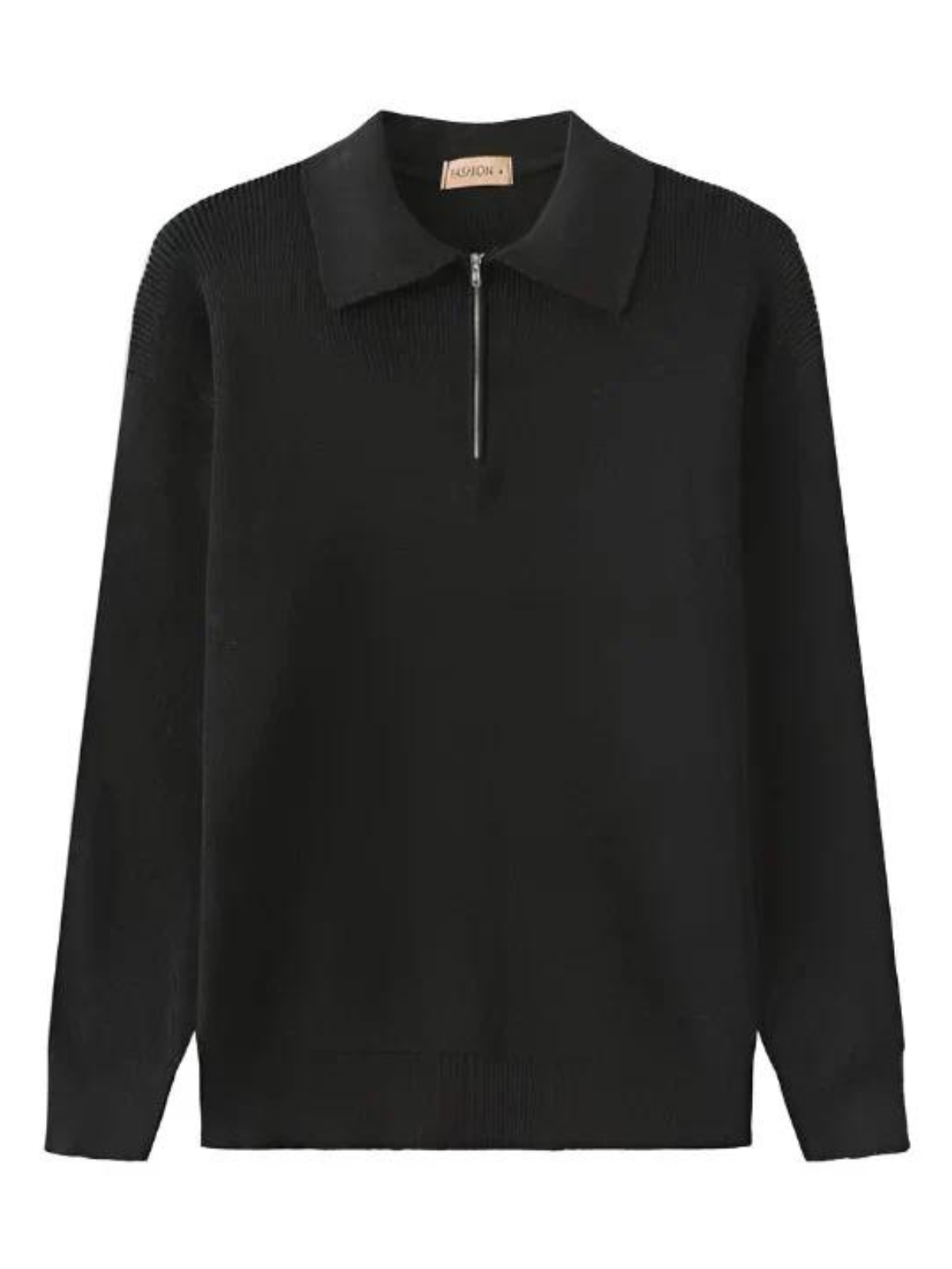 Moderiktig Half Zip Tröja med Krage för Herr | Perfekt för Vinter