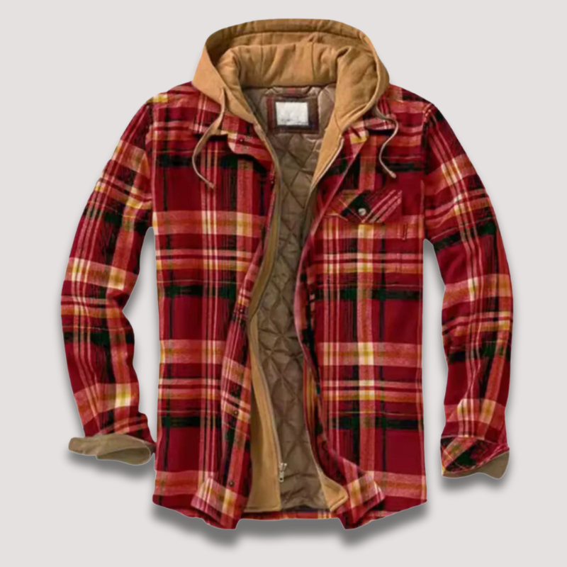 Herr – flanelljacka – klassisk värme & casual stil