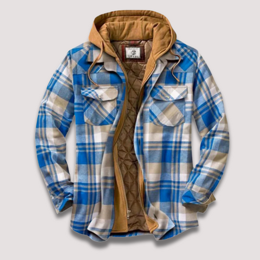 Herr – flanelljacka – klassisk värme & casual stil