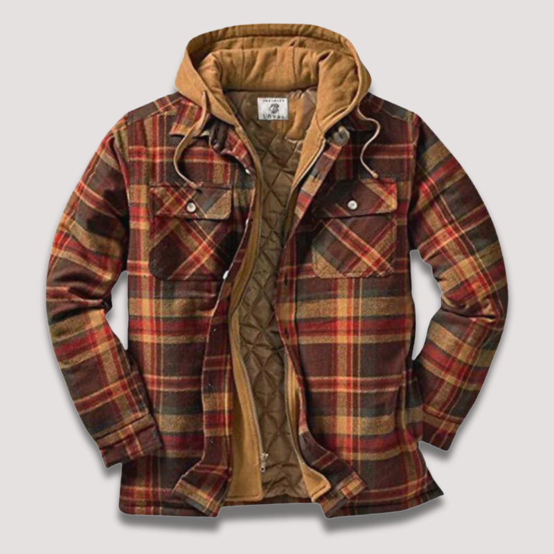Herr – flanelljacka – klassisk värme & casual stil