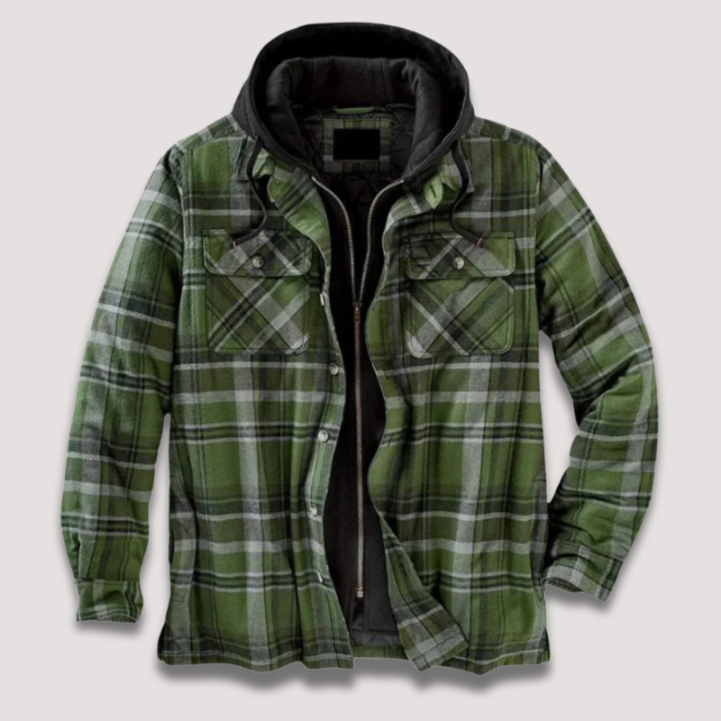 Herr – flanelljacka – klassisk värme & casual stil