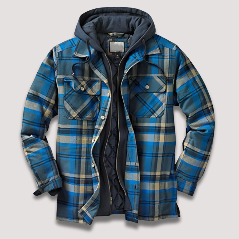 Herr – flanelljacka – klassisk värme & casual stil