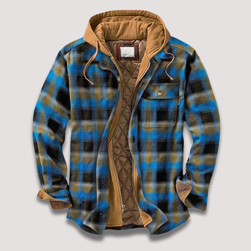 Herr – flanelljacka – klassisk värme & casual stil