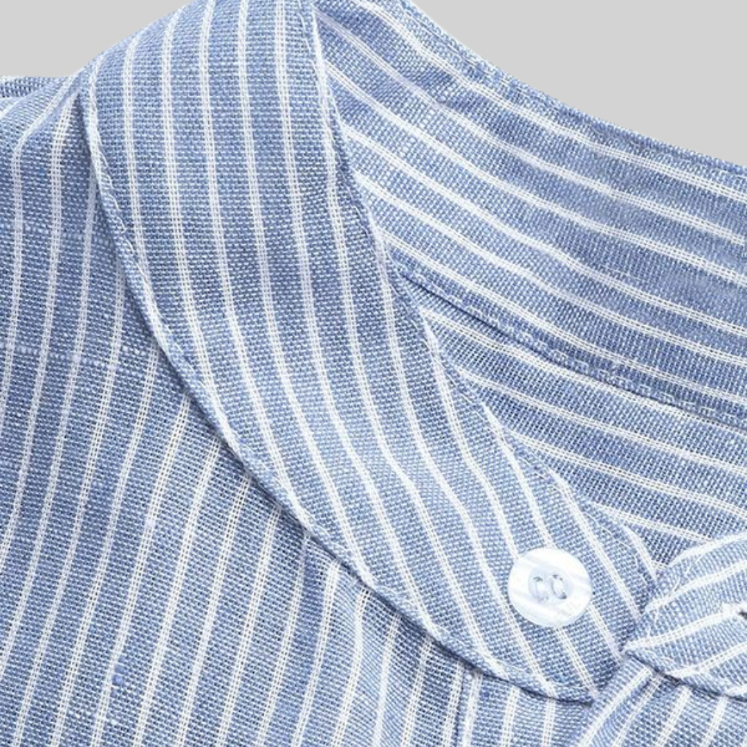 Herrskjorta Randig Modern Stil Bomull Polyester