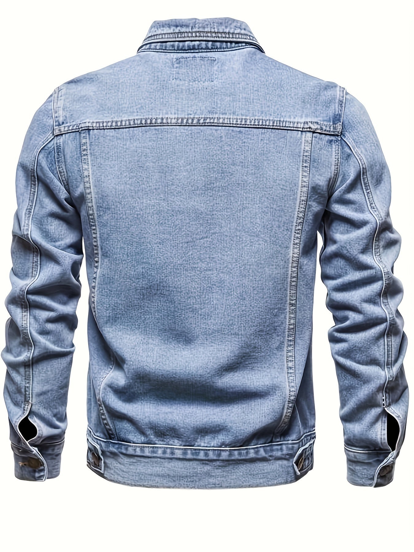 Retro Jeansjacka | Tidlös Denimjacka för Herr & Dam