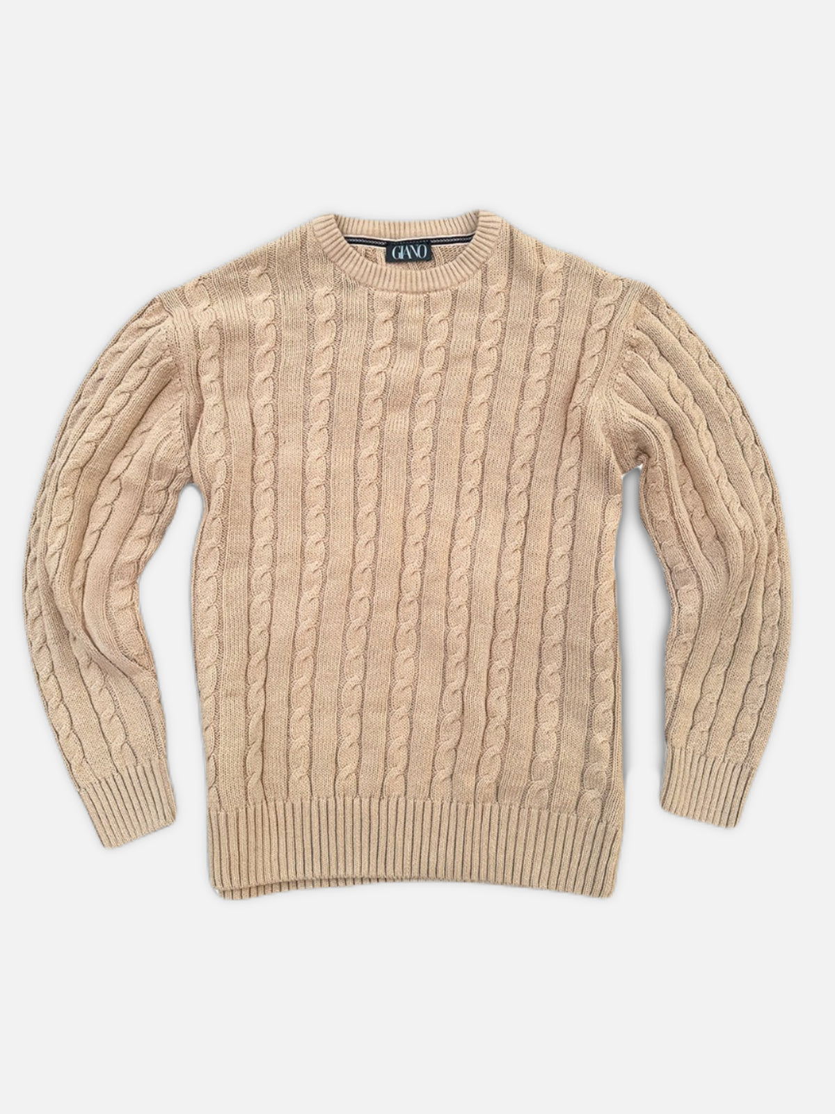 GIANO - CREWNECK GENSER FLETTEMØNSTER