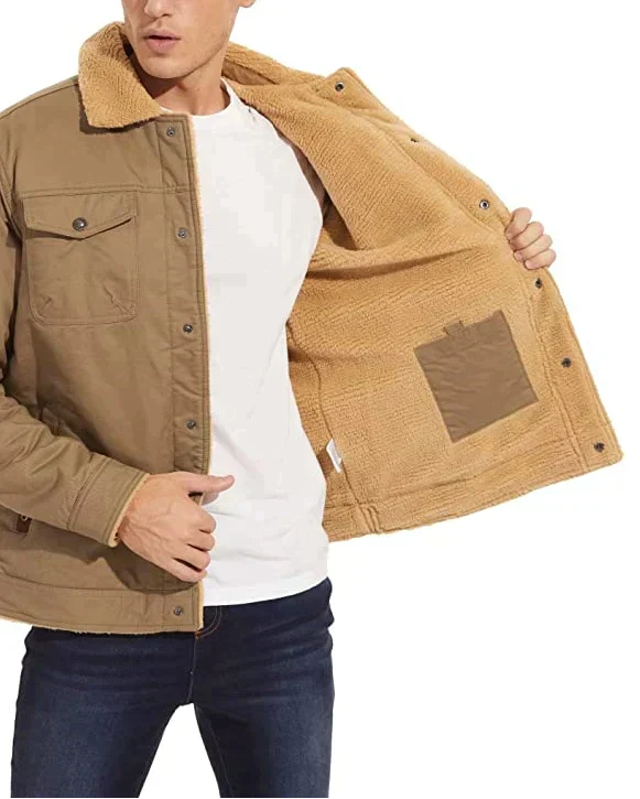 Herr Vinterjacka Sherpa-foder Vattenavvisande Robust Design