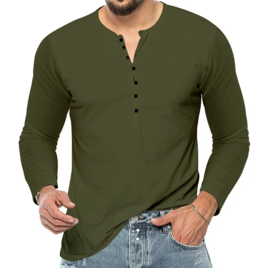 Noah | Klassisk Henley-skjorta i bomull