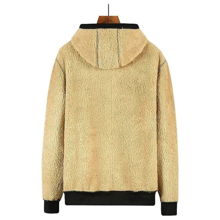 Herrens vinterfleece-hoodie – Mysig, lätt och hållbar
