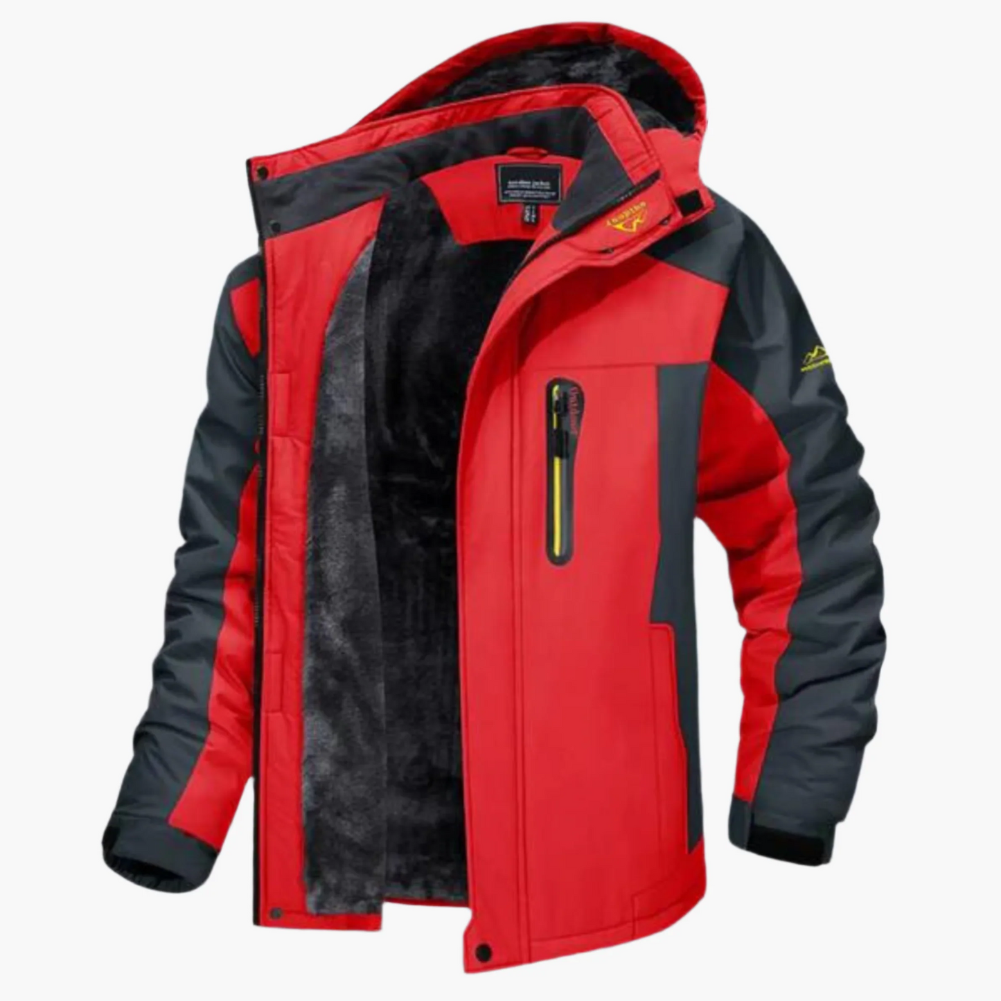 Herr – vinterjacka – sportig, funktionell outdoor-stil för kallt väder