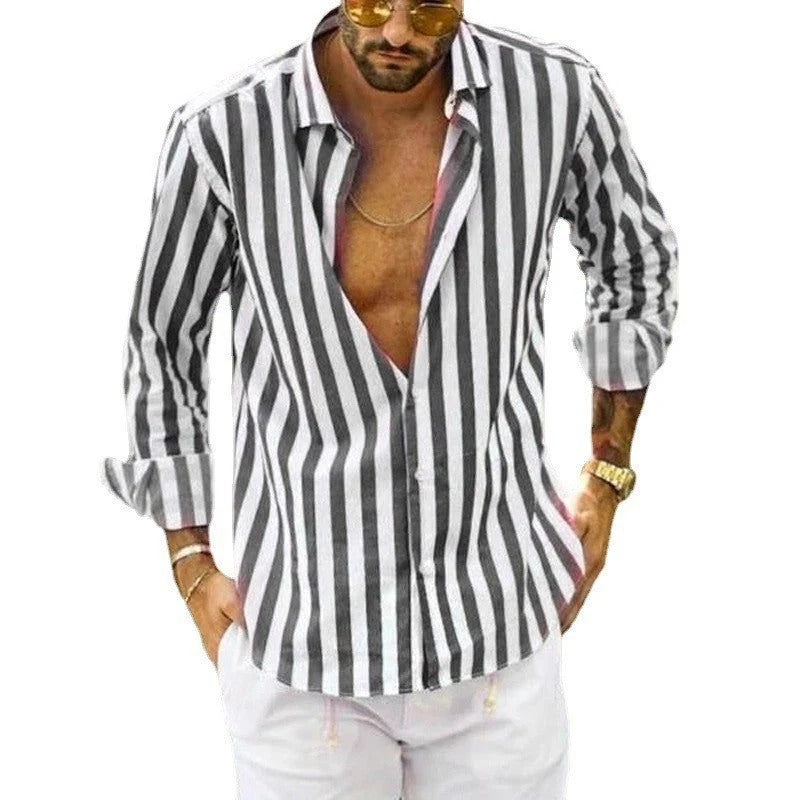 Elliott Polo Collar Striped T-Shirt – ett nyckelplagg för smart casual