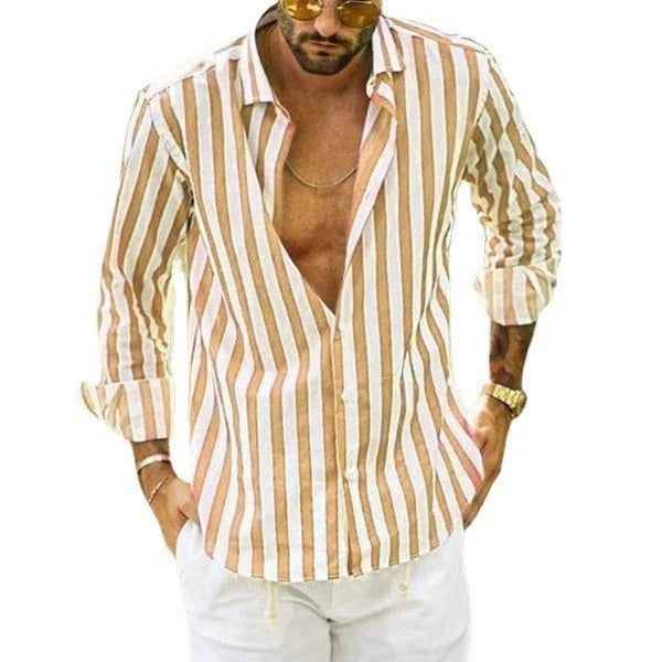 Elliott Polo Collar Striped T-Shirt – ett nyckelplagg för smart casual