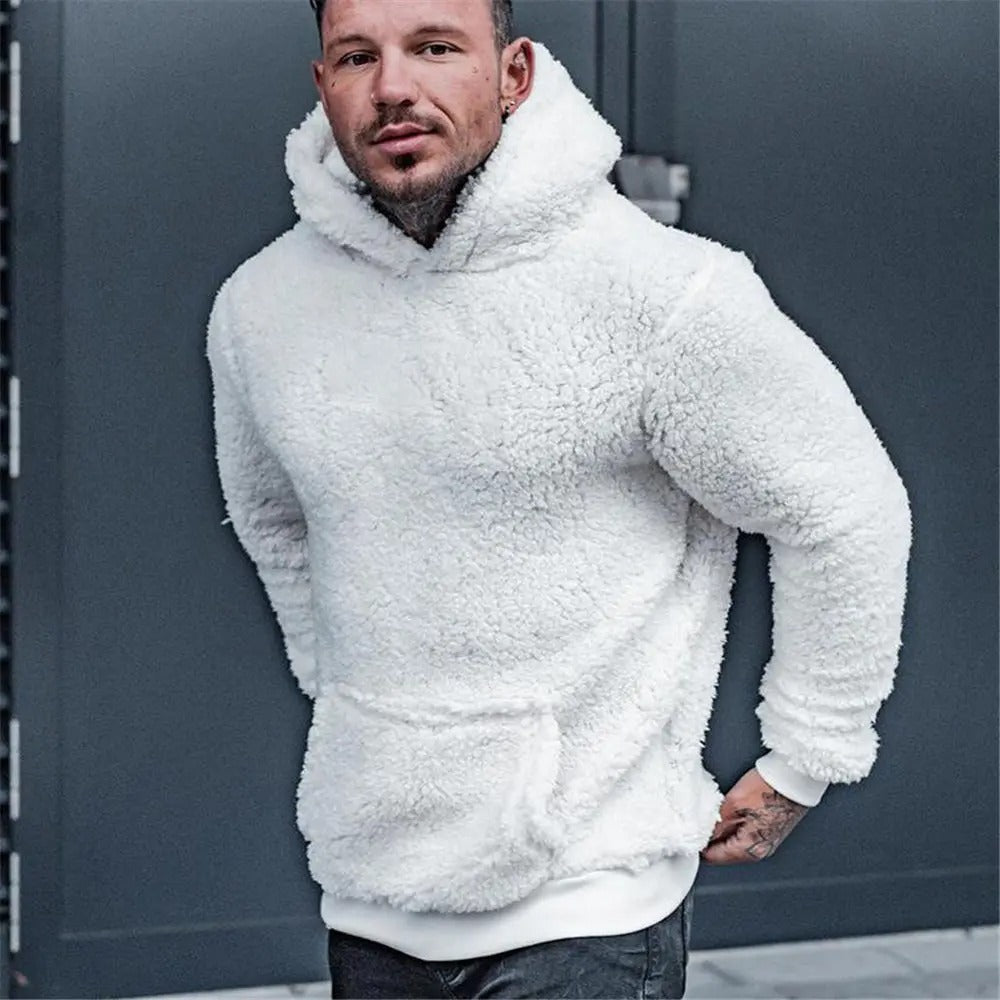 Kabil | Klassisk teddy-hoodie för män