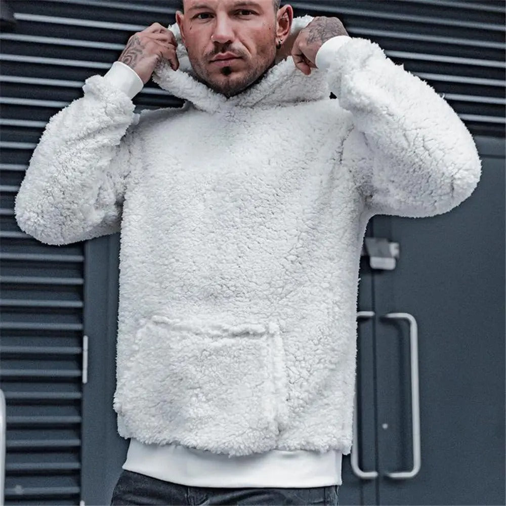 Kabil | Klassisk teddy-hoodie för män