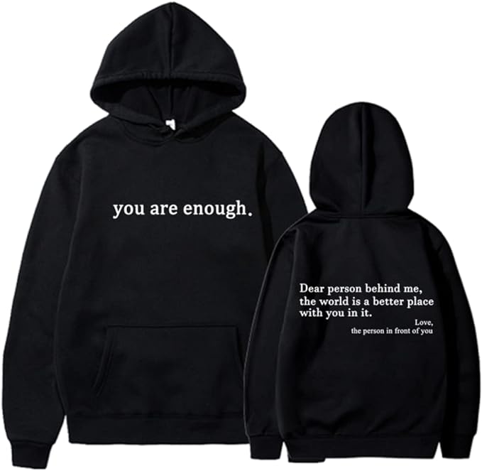 Herrhoodie – Avslappnad Passform – Bomullsblandning – Dragskohuva – Tryck Fram & Bak