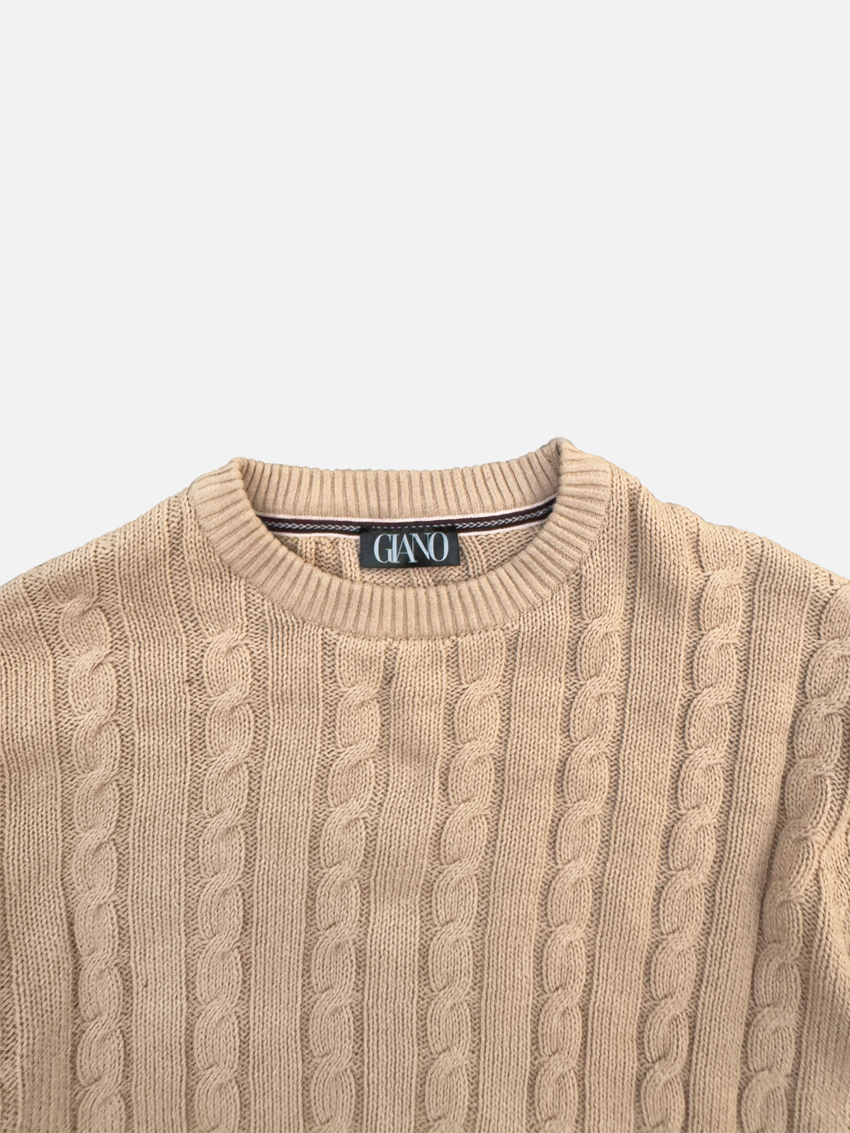 GIANO - CREWNECK GENSER FLETTEMØNSTER