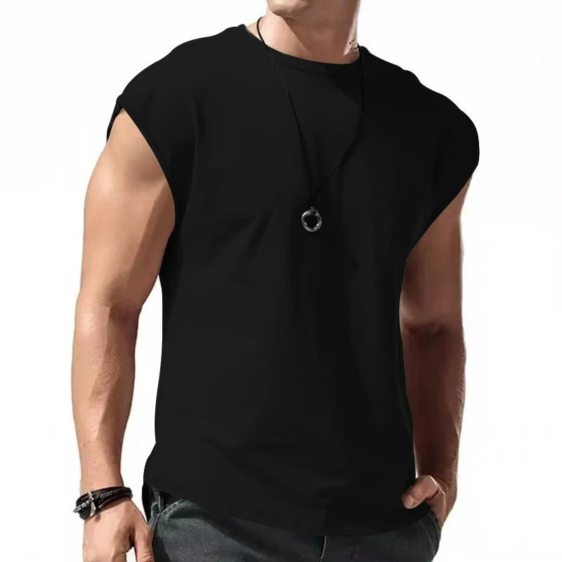 Ny ärmlös T-shirt för män - Jerker