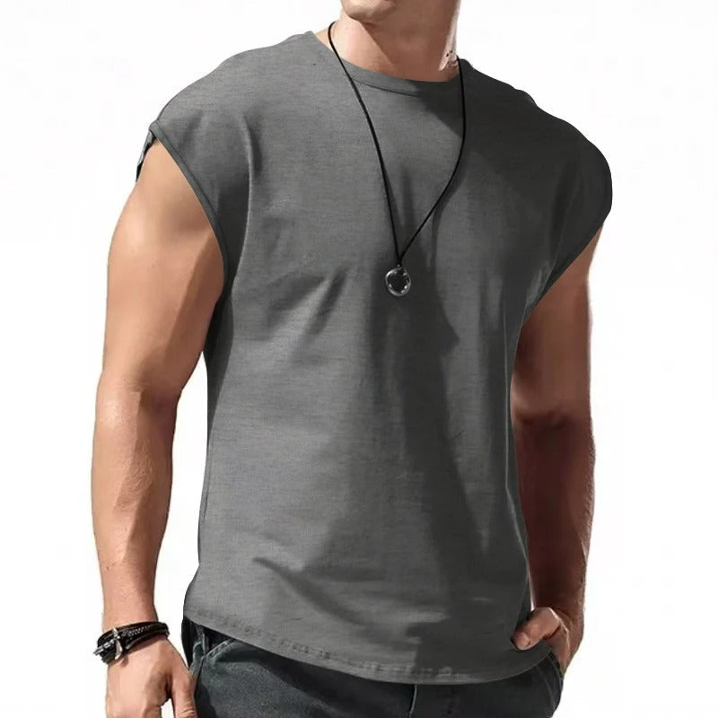Ny ärmlös T-shirt för män - Jerker