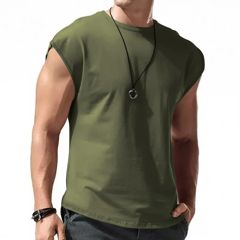 Ny ärmlös T-shirt för män - Jerker
