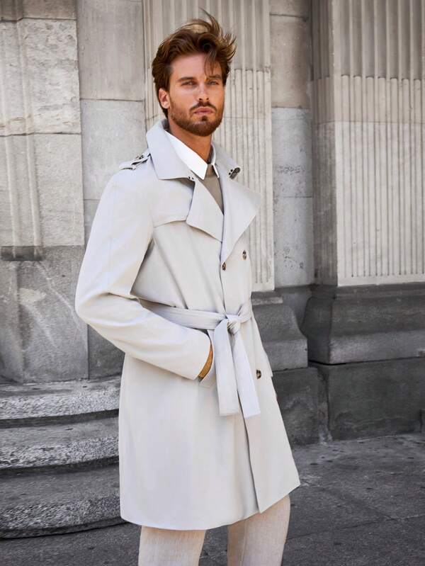 Rik | Trendig trenchcoat för män