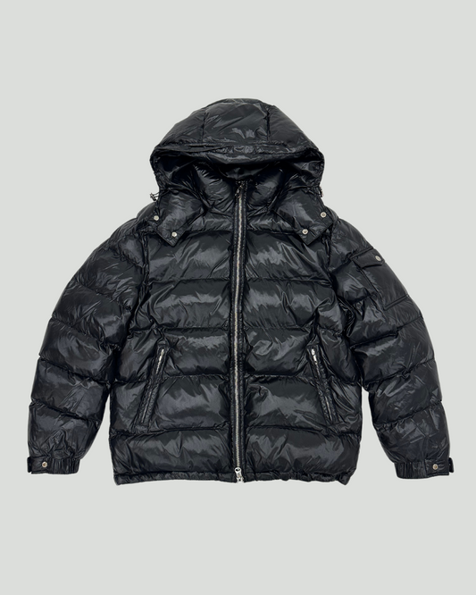 Hooded Puffer Jacket Black