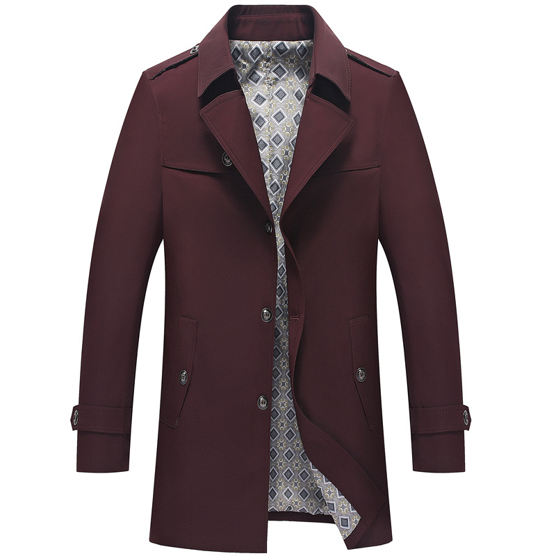 Maxi | Stilfull vinter trenchcoat för män