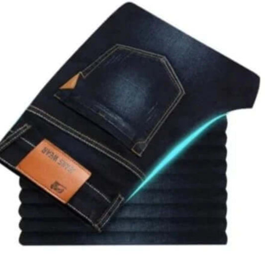 Jeans med raka ben för herrar – slitstark denim