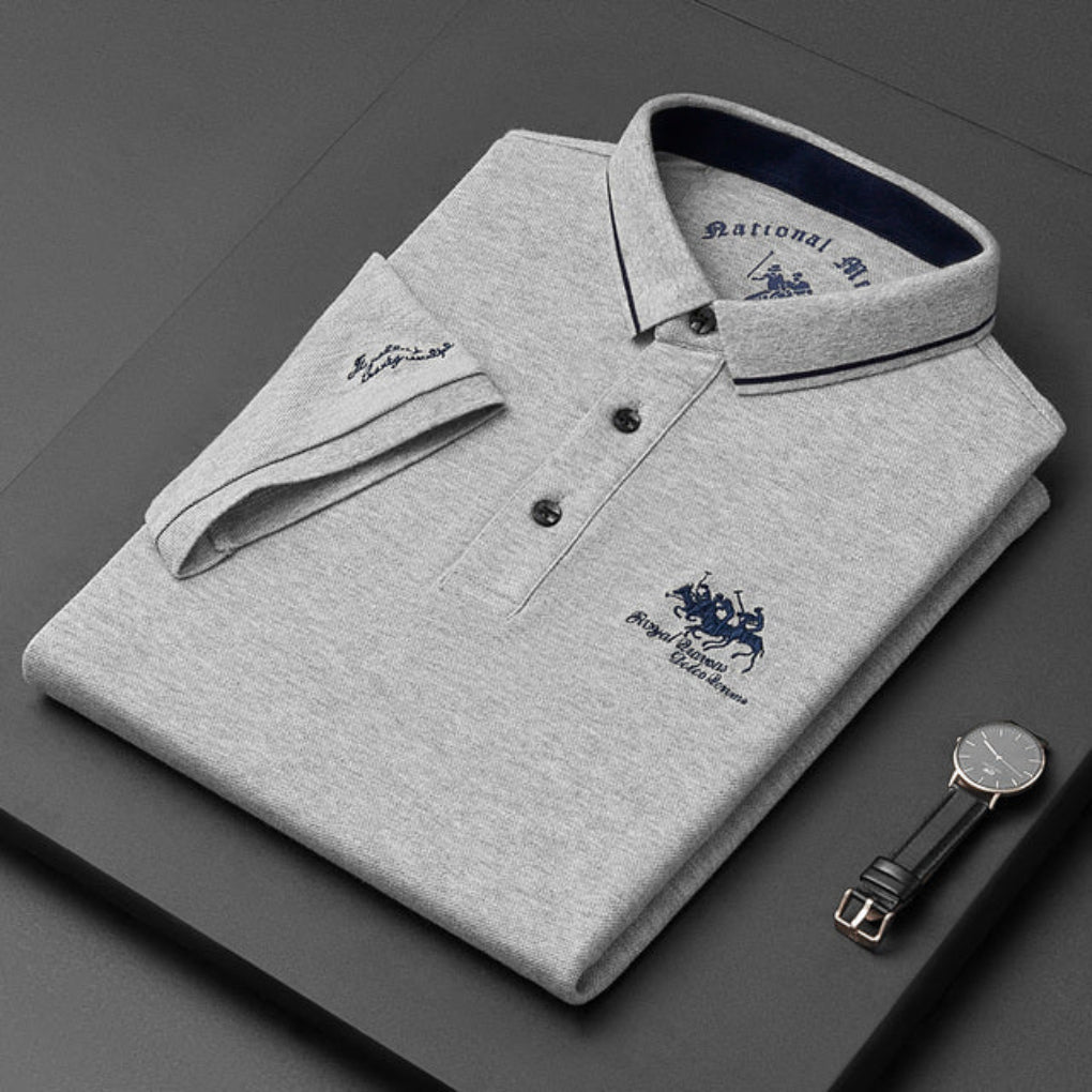 Herrpoloshirt i casual-modell