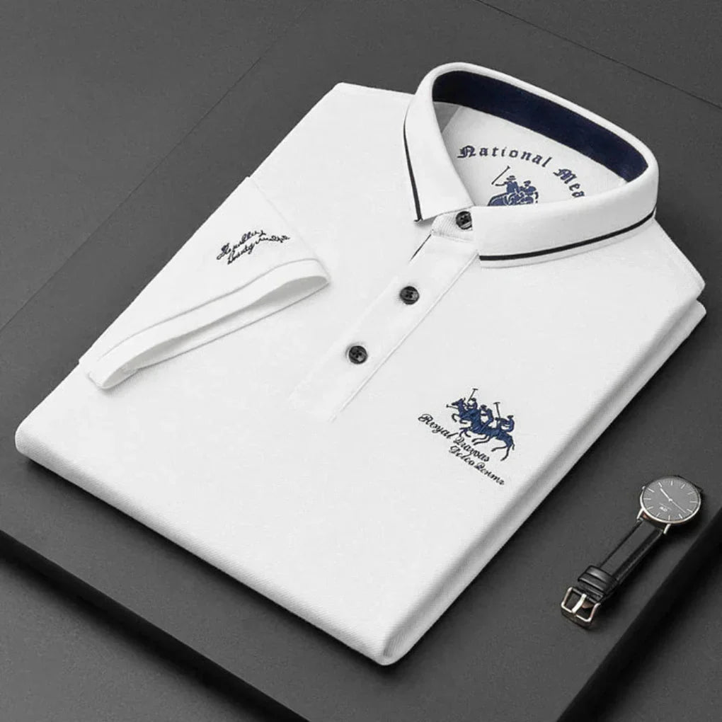 Herrpoloshirt i casual-modell