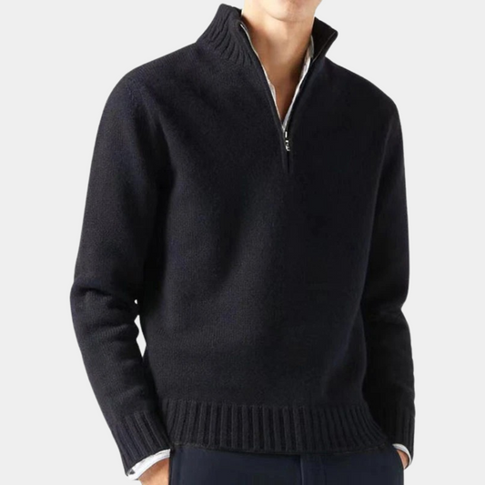 Mångsidig Half Zip Tröja för Herr | Perfekt för Höst/Vinter