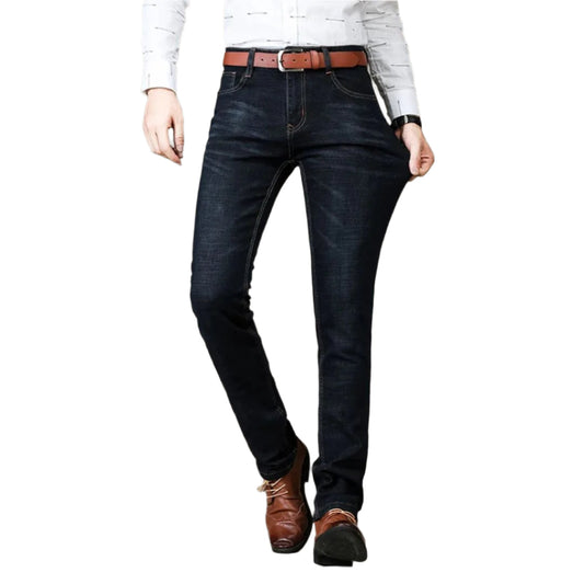 Herr Denim Jeans Raka Snitt Flexibel