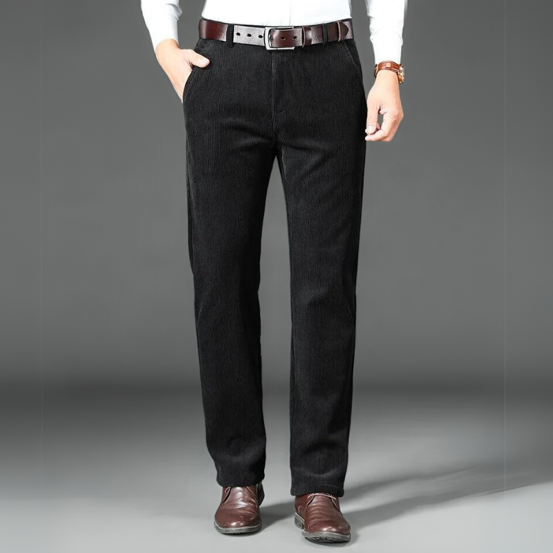 Herrbyxor Corduroy med Fleecefoder