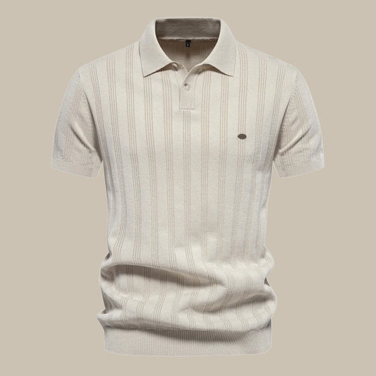 Herren Merino Ull Polo T-shirt Korta Ärmar