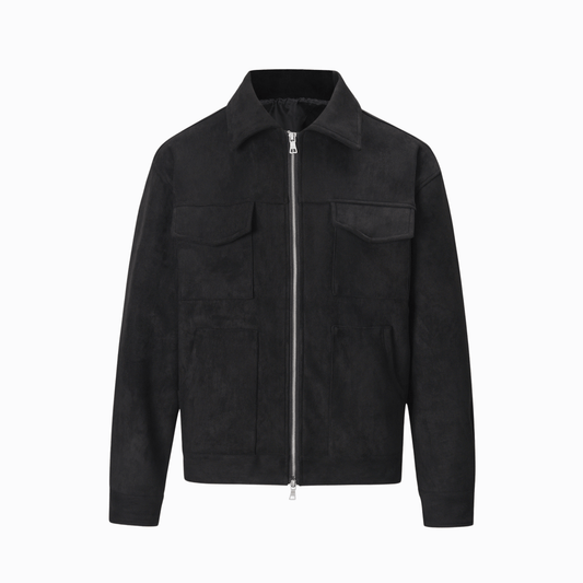 SUEDE JACKET - Black