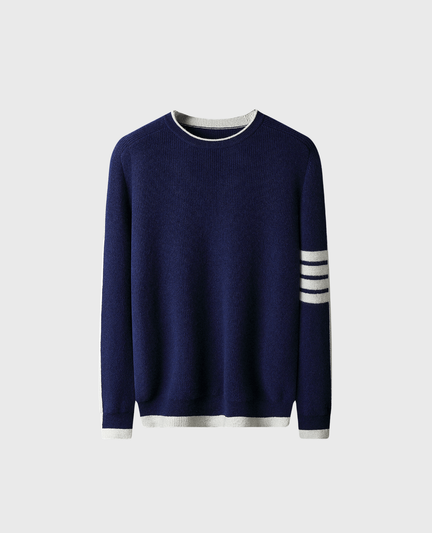 RIBBED-KNIT CREWNECK - MARIN