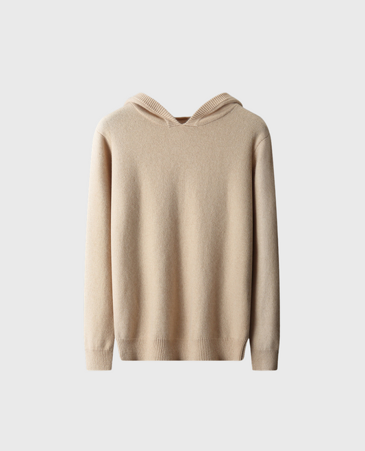 MERINO HOODIE BEIGE
