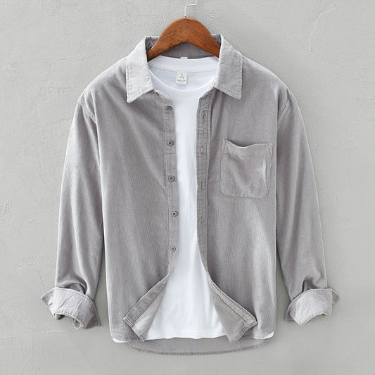 Max | Elegant retro kord overshirt för män