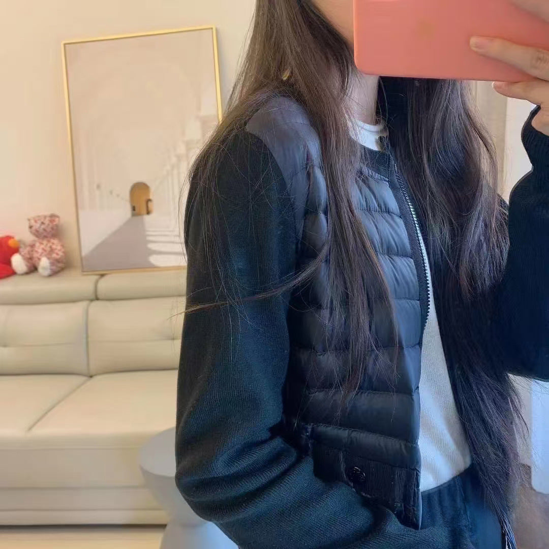 Paded Knit Cardigan