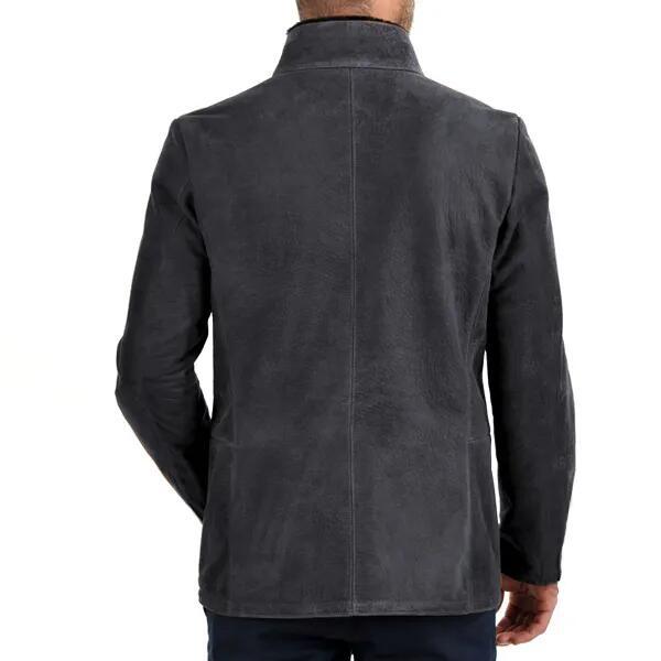 Herrjacka – Mocka – Slim Fit  – Dragkedja – Flera Fickor