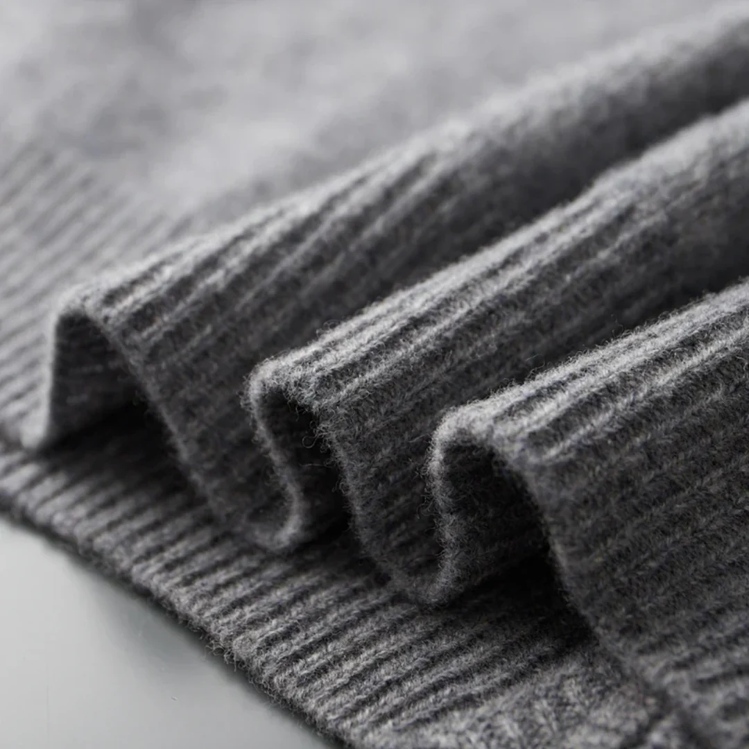 NOEL | Zip-Cardigan i Äkta Merinoull för Herr