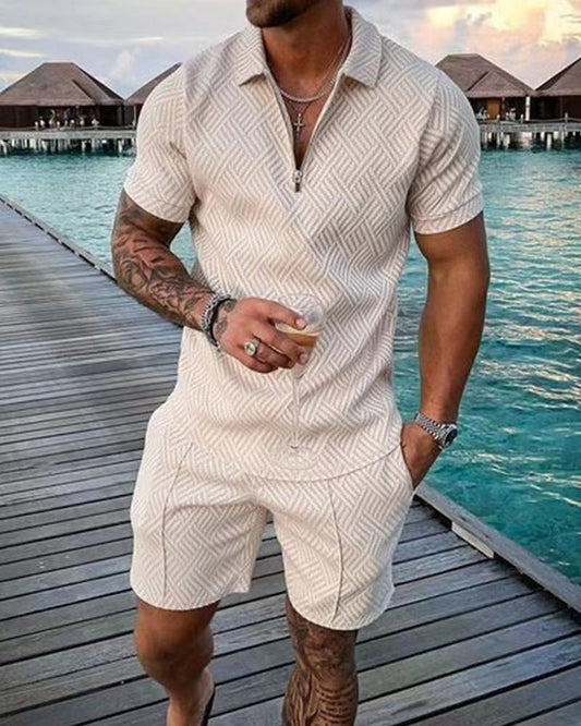 Herrskjorta Shorts Avslappnad 100% Bomull